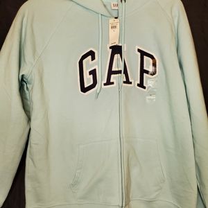 NEW- Icy Blue/Green Gap Hoodie Jacket